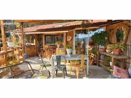 maison bois dans un parc residentiel de loisir (prl)