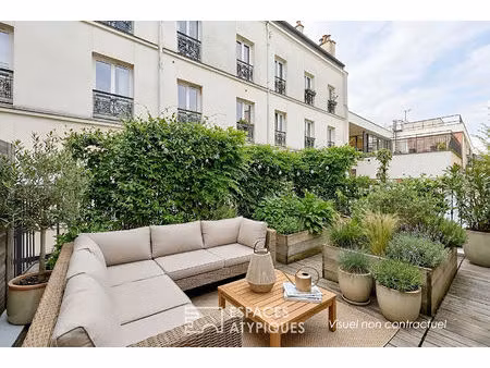 maison rénovée par architecte avec terrasse proche halle pajol