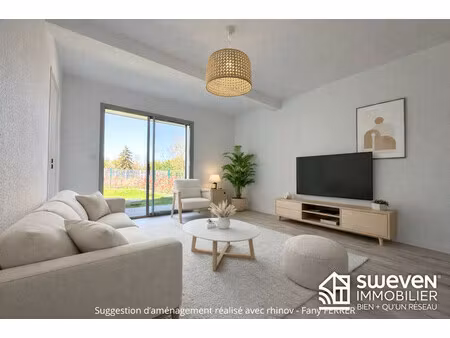 duplex t3 rénové avec jardin + terrasse – centre le lherm