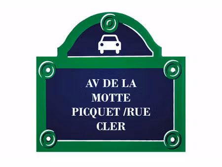 av de la motte picquet**double parking** immeuble récent gardienné et sécurisé**borne élec