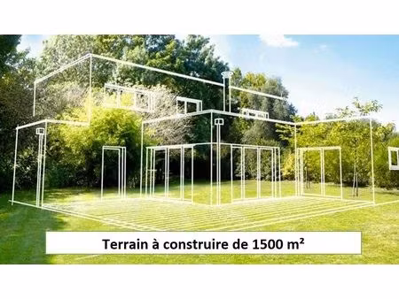 terrain 1500 m² st-rustice