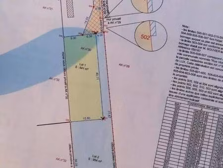 terrain constructible à vendre