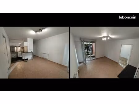 t2 avec jardinet et place de parking