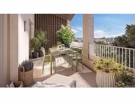 4 pieces en etage avec double balcon