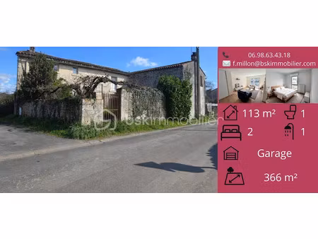 vente maison 5 pièces 113 m² à aigondigné (79370)  80 000 €
