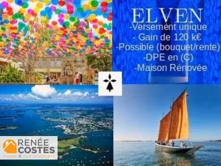 vente en nue propriété - h78 ans - elven (56250)