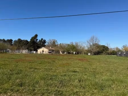 vente terrain 1600 m² cazats (33430)