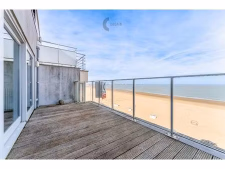 ruime penthouse met frontaal zeezicht in duinbergen