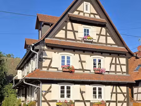 maison à colombage énergétiquement rénovée  alsace proche de la frontière