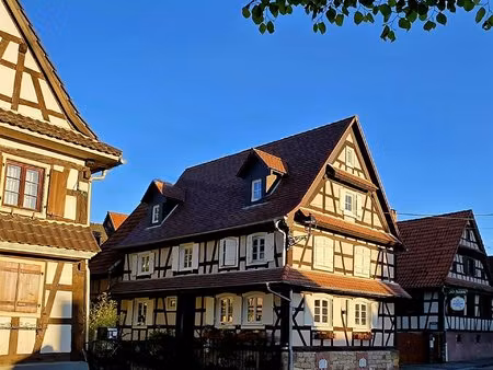 maison à colombages restaurée dans le nord-alsace