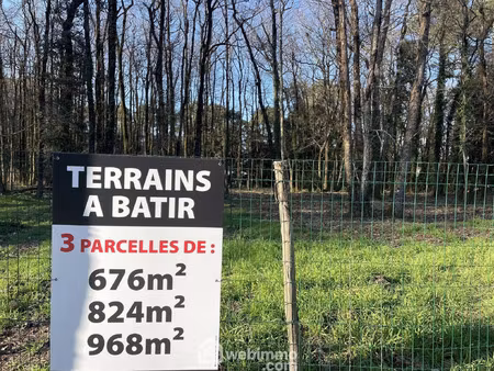 vente terrain à jard-sur-mer (85520) : à vendre / 824m² jard-sur-mer