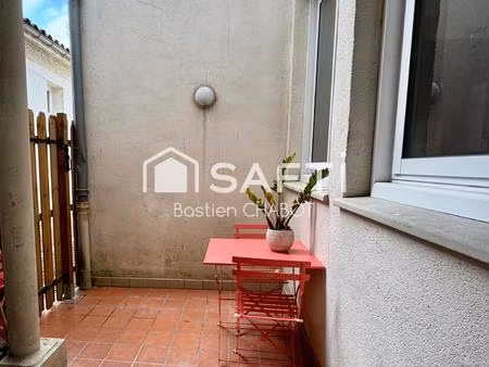 charmant 2 pièces de 44 m² avec terrasse et cave