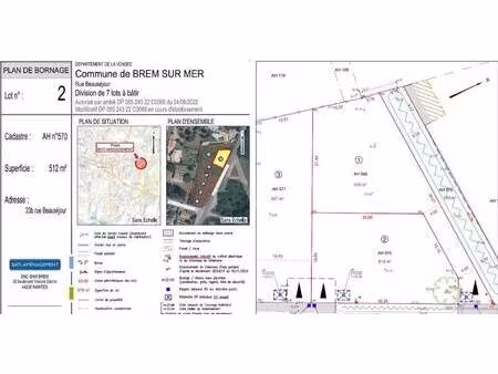 terrain constructible viabilisé à vendre