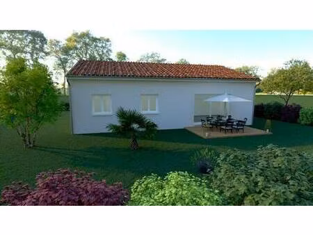 terrain avec maison neuve à vendre