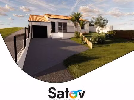 terrain avec maison neuve à vendre