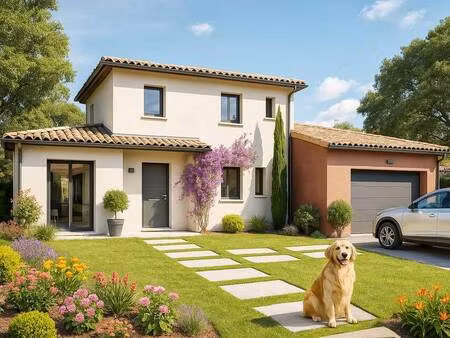 terrain avec maison neuve à vendre