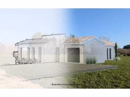 terrain avec maison neuve à vendre