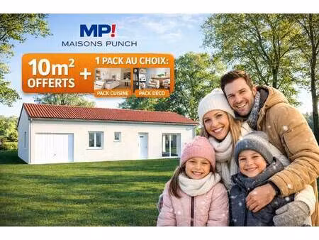 terrain avec maison neuve à vendre