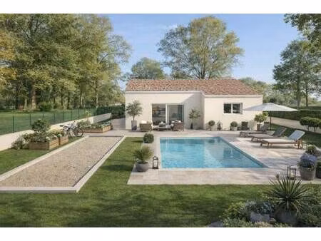 terrain avec maison neuve à vendre