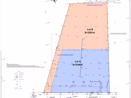 achat terrain 6 737m² st laurent de mure 69720