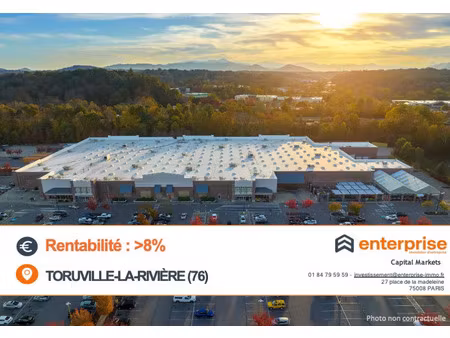 vente commerce 1400 m² tourville-la-rivière (76410)