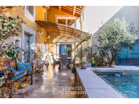 maison de charme rénovée avec piscine chauffée  terrasse et espaces modulables en ardèche 