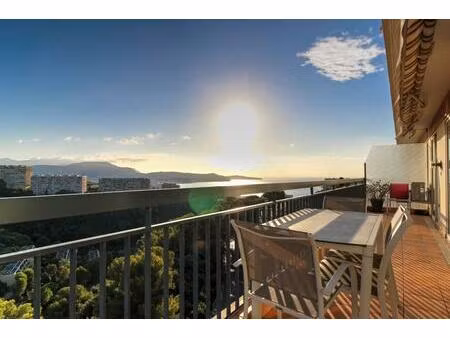 5 pièces – dernier étage – vue mer panoramique– nice fabron