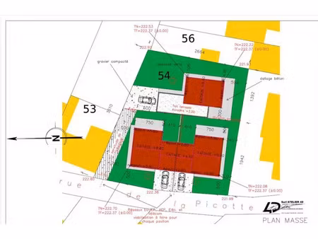 vente terrain à batir 1075 m² à neuves-maisons (54230)  154 000 €