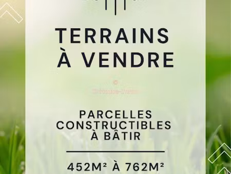 vente terrain 741 m² à lormont (33310)  230 000 €