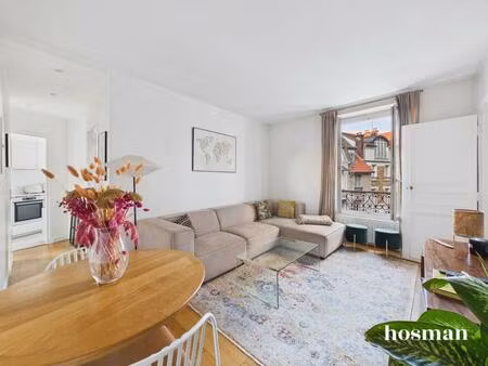 appartement 2 pièces - 37 m² - lumineux - rue de montmorency  boulogne-billancourt