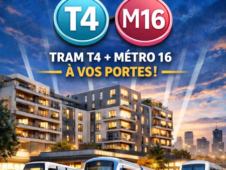 vente appartement 1 pièce 43 m² montfermeil (93370)