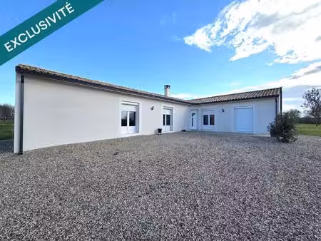 maison contemporaine t5 récente de 2021 à nastringues   terrain de 7000m²