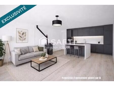 maison de village t4 avec jardin et chambre au rdc