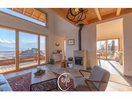 maison d’exception à fréterive – écologie  vue sublime et nature