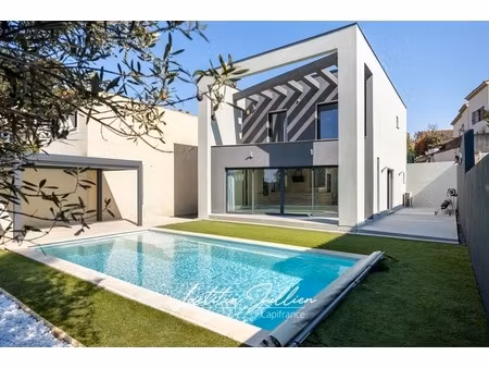 eoures (13011) – maison d’architecte contemporaine t4 de 114 m² – piscine chauffée – terra
