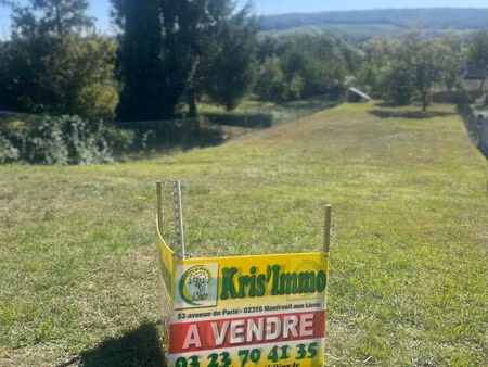 terrain à batir à jaulgonne 881 m2