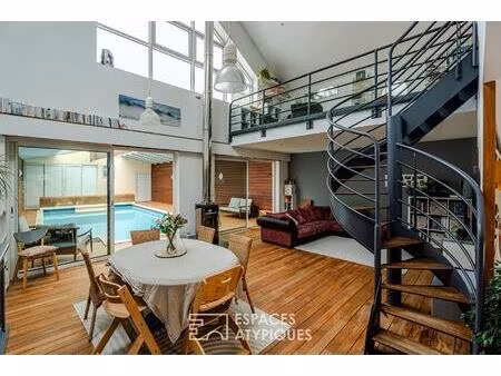 loft avec piscine intérieure à 5mn du centre ville de cherbourg