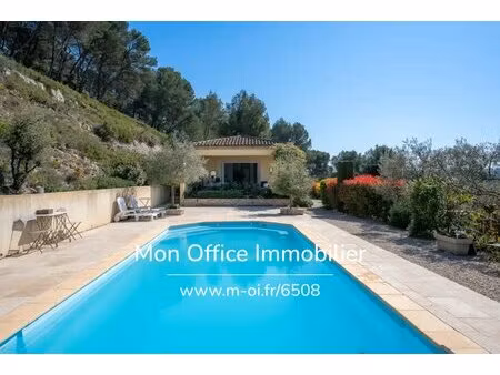 référence : 6508-jan - maison 4 pièces + garage + piscine + vue dégagée