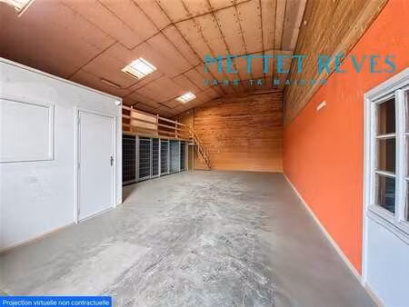 entrepôt de 196 m² destiné au stockage  comprenant une conci