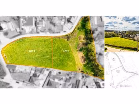 terrain à bâtir à vendre à rue lorraine (à l'angle avec la rue des messes) boncelles (vbe0