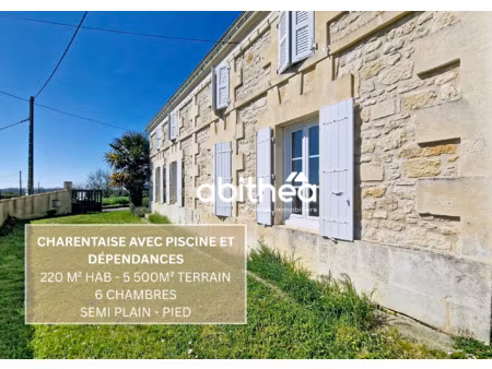 charentaise rénovée à rafraichir | 5 chambres | piscine | ga