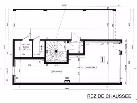 location locaux professionnels 50.46 m² à sainte-genevieve-des-bois (91700)  1 150 €