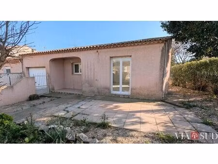 béziers - villa t4 de plain-pied en 3 faces avec garage