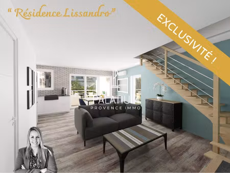 appartement t3 duplex 67 m² avec terrasse