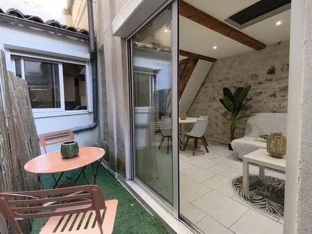 charmant t3 rénové avec terrasse - proche gare et quais