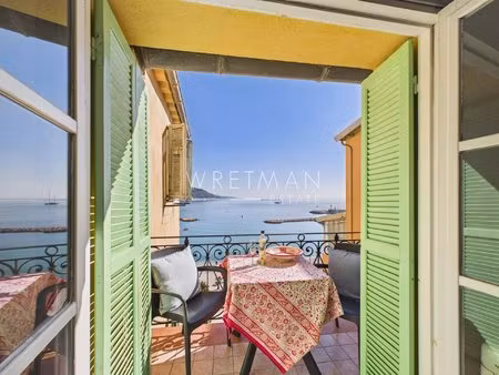 superbe 2 pièces avec balcon et vue mer panoramique – menton vieille ville
