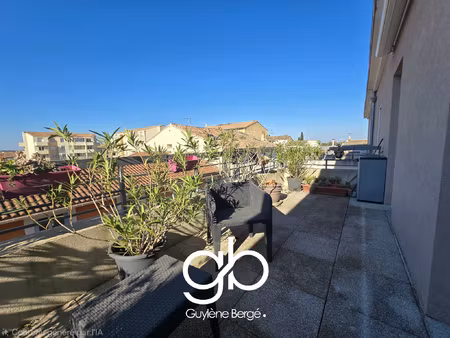 appartement t3 avec terrasse et garage au coeur de lunel