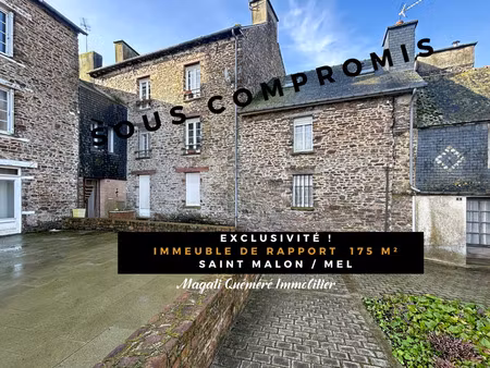 saint malon sur mel - spécial investisseur ! immeuble de rapport .
