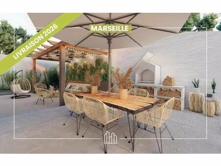vente appartement neuf 4 pièces 90m2 marseille 9eme - 495000 € - surface privée