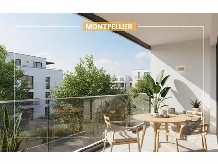 vente appartement neuf 4 pièces 78m2 montpellier - 415000 € - surface privée